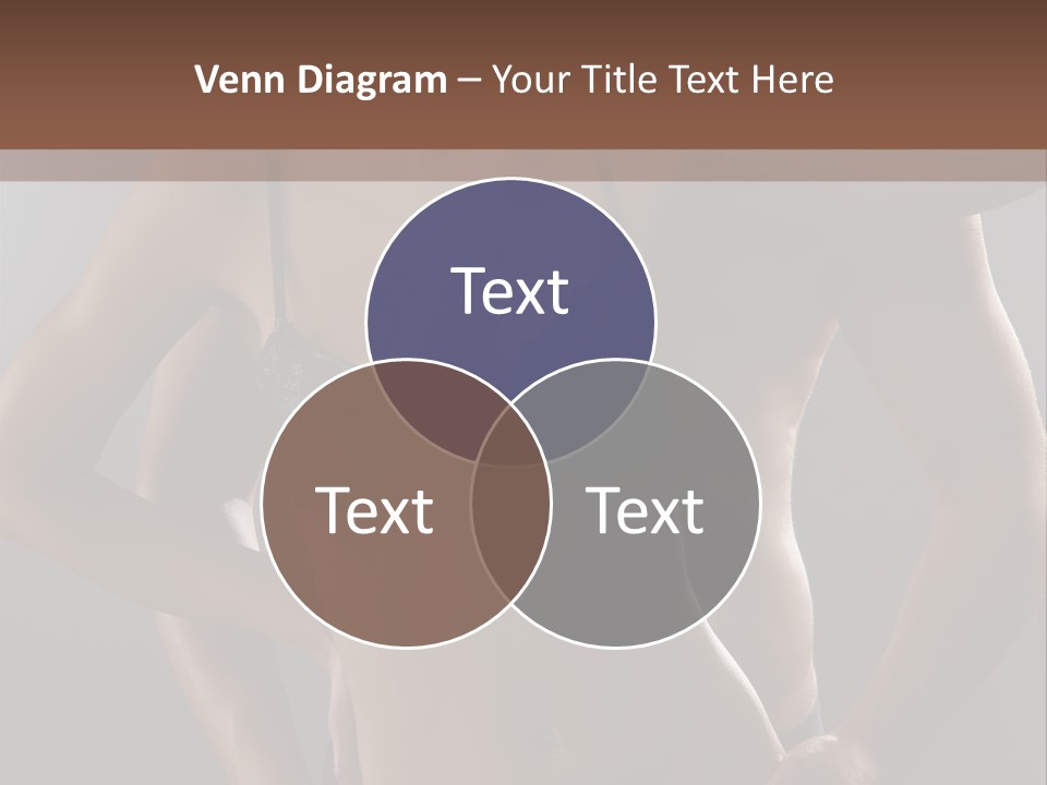 A Woman In Lingerie Posing With Her Hands On Her Hips PowerPoint Template