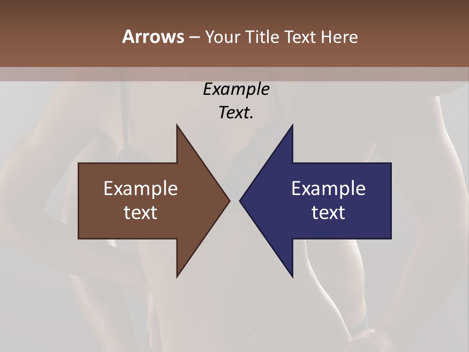 A Woman In Lingerie Posing With Her Hands On Her Hips PowerPoint Template