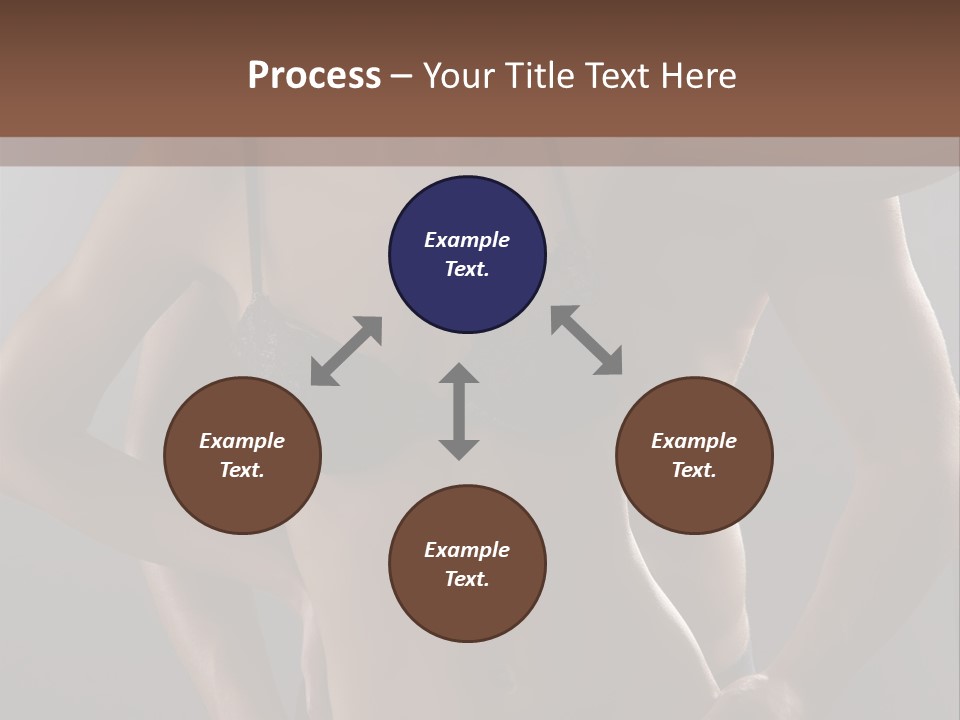 A Woman In Lingerie Posing With Her Hands On Her Hips PowerPoint Template