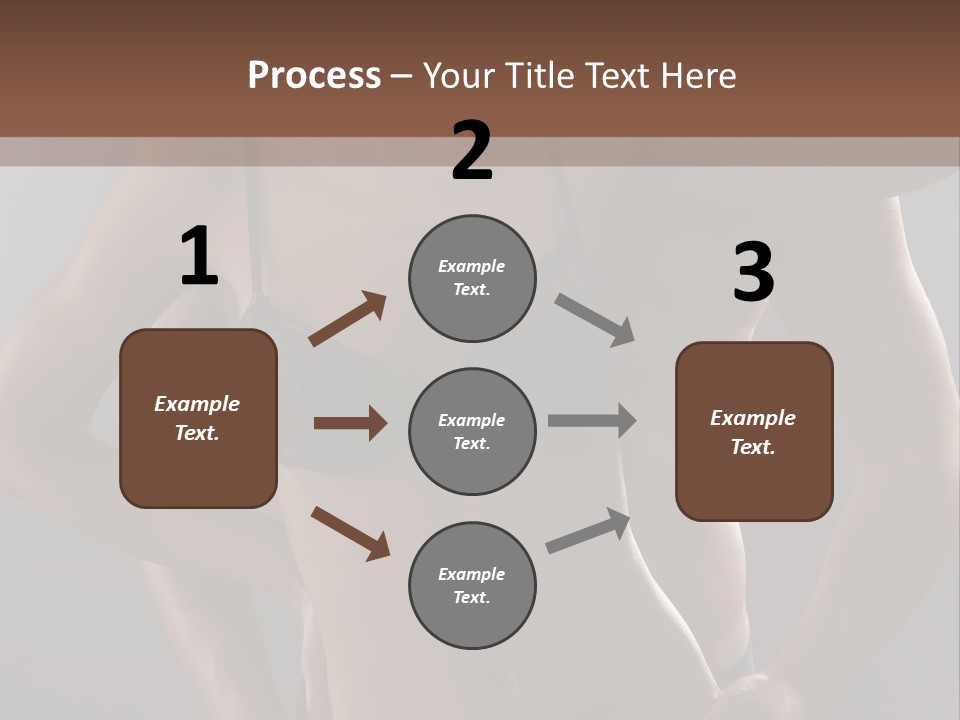 A Woman In Lingerie Posing With Her Hands On Her Hips PowerPoint Template