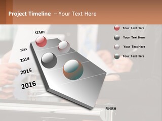 A Group Of People Sitting At A Table Writing On Paper PowerPoint Template