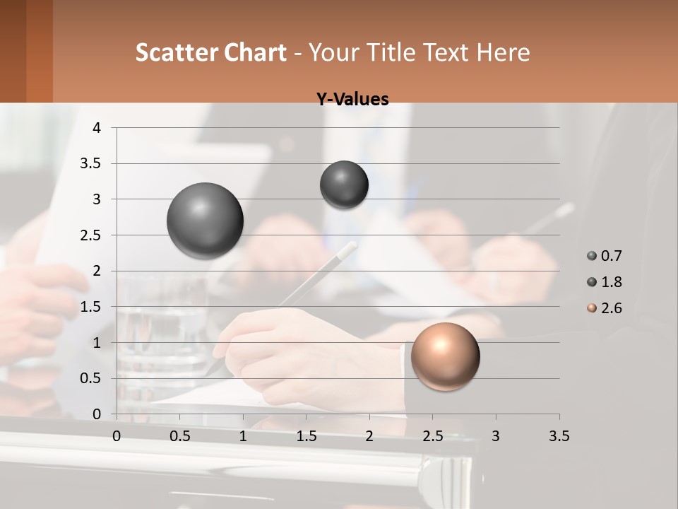 A Group Of People Sitting At A Table Writing On Paper PowerPoint Template
