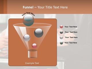 A Group Of People Sitting At A Table Writing On Paper PowerPoint Template