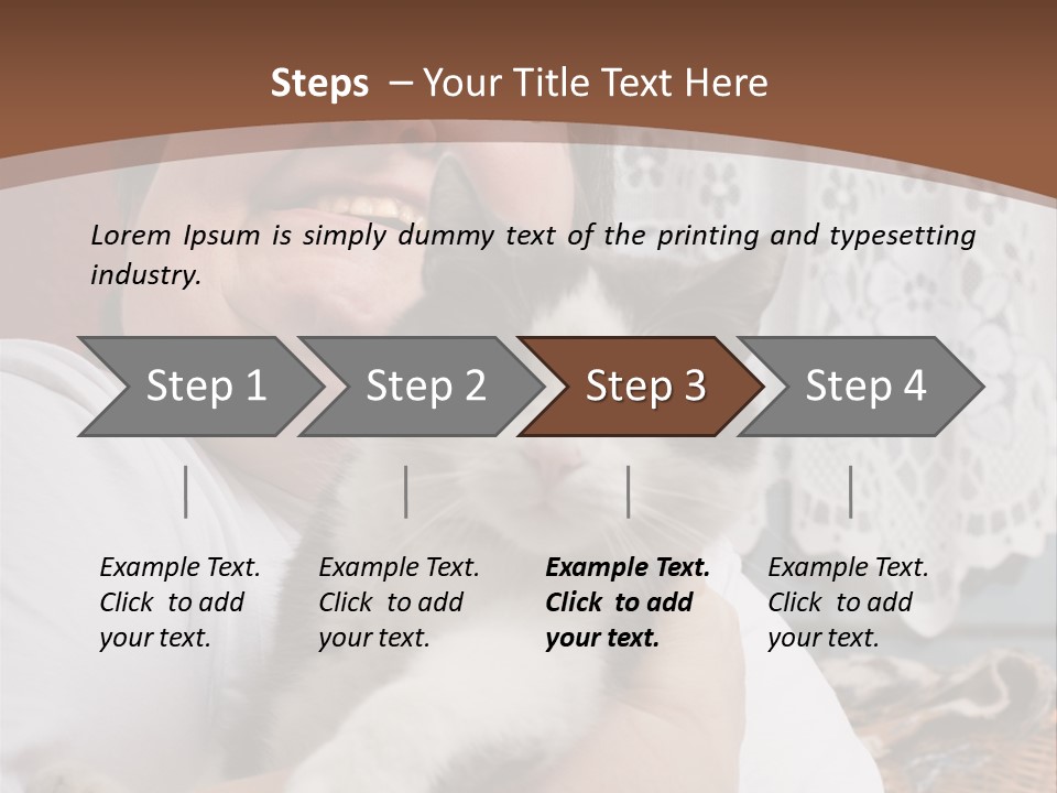 A Woman Is Holding A Cat In Her Arms PowerPoint Template