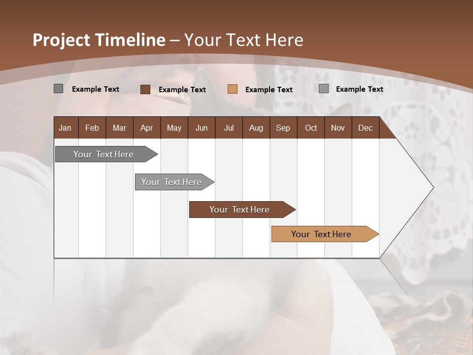 A Woman Is Holding A Cat In Her Arms PowerPoint Template