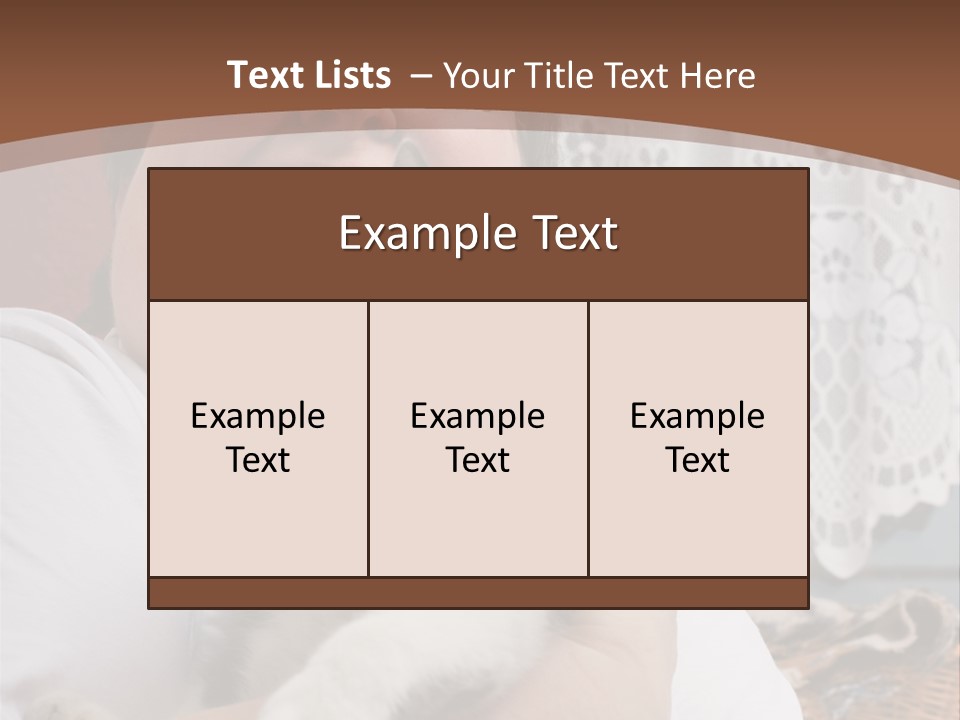 A Woman Is Holding A Cat In Her Arms PowerPoint Template