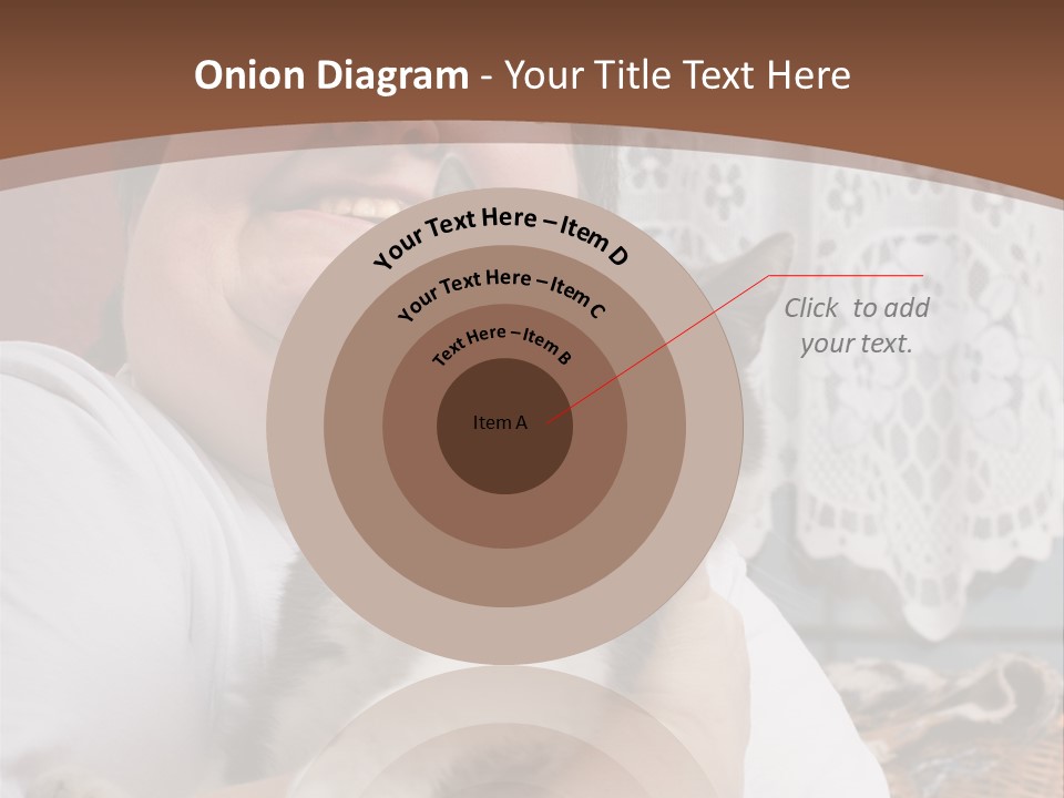 A Woman Is Holding A Cat In Her Arms PowerPoint Template