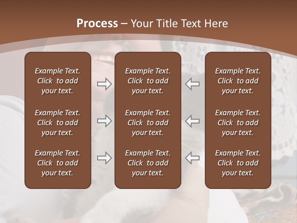 A Woman Is Holding A Cat In Her Arms PowerPoint Template