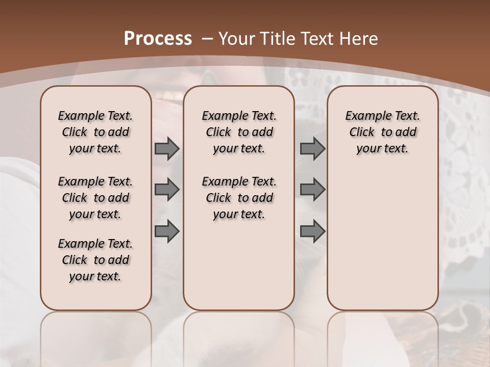 A Woman Is Holding A Cat In Her Arms PowerPoint Template