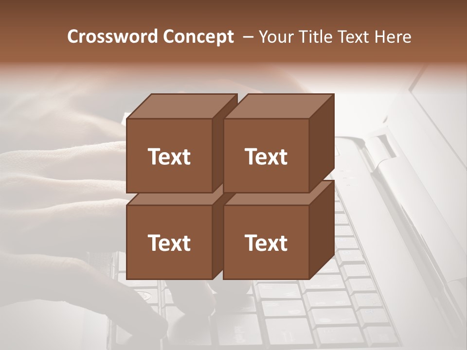 A Person Typing On A Laptop With Their Hands PowerPoint Template