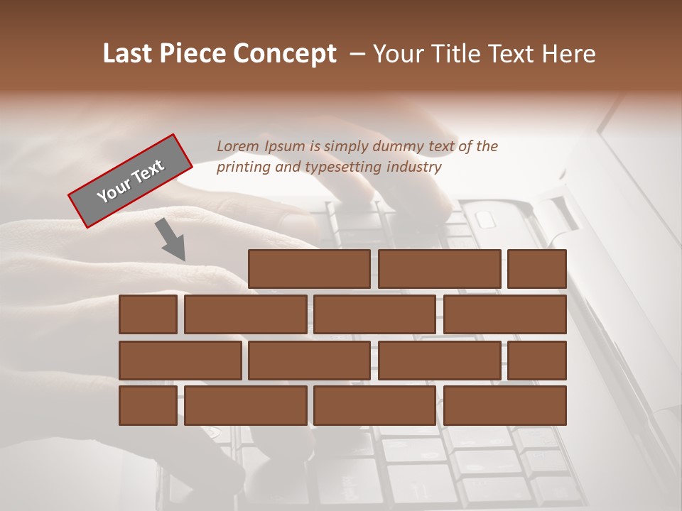 A Person Typing On A Laptop With Their Hands PowerPoint Template