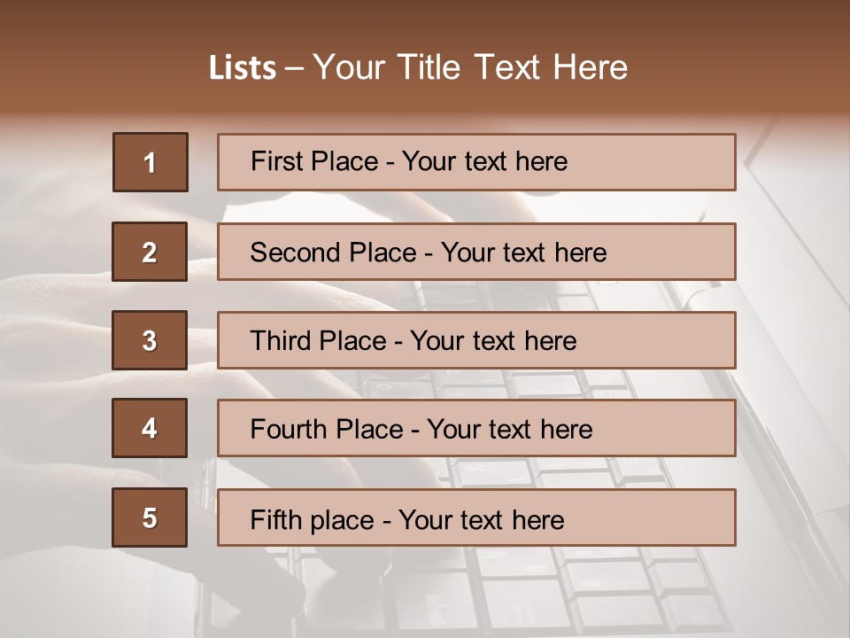 A Person Typing On A Laptop With Their Hands PowerPoint Template