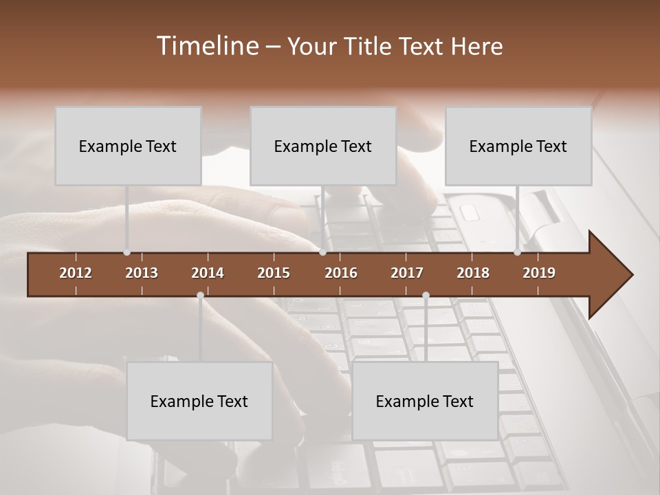 A Person Typing On A Laptop With Their Hands PowerPoint Template
