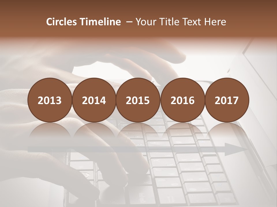 A Person Typing On A Laptop With Their Hands PowerPoint Template