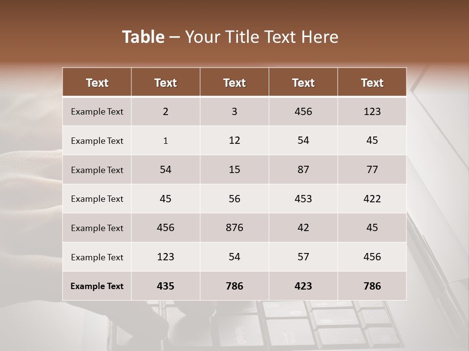 A Person Typing On A Laptop With Their Hands PowerPoint Template