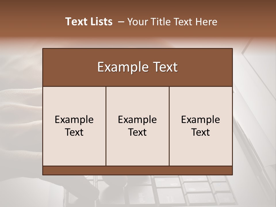 A Person Typing On A Laptop With Their Hands PowerPoint Template