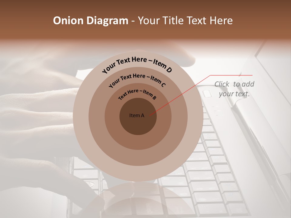 A Person Typing On A Laptop With Their Hands PowerPoint Template
