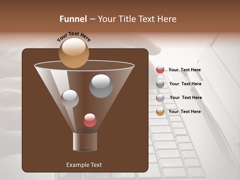 A Person Typing On A Laptop With Their Hands PowerPoint Template