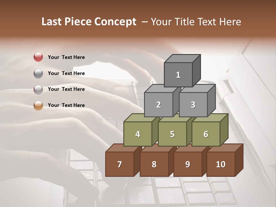 A Person Typing On A Laptop With Their Hands PowerPoint Template