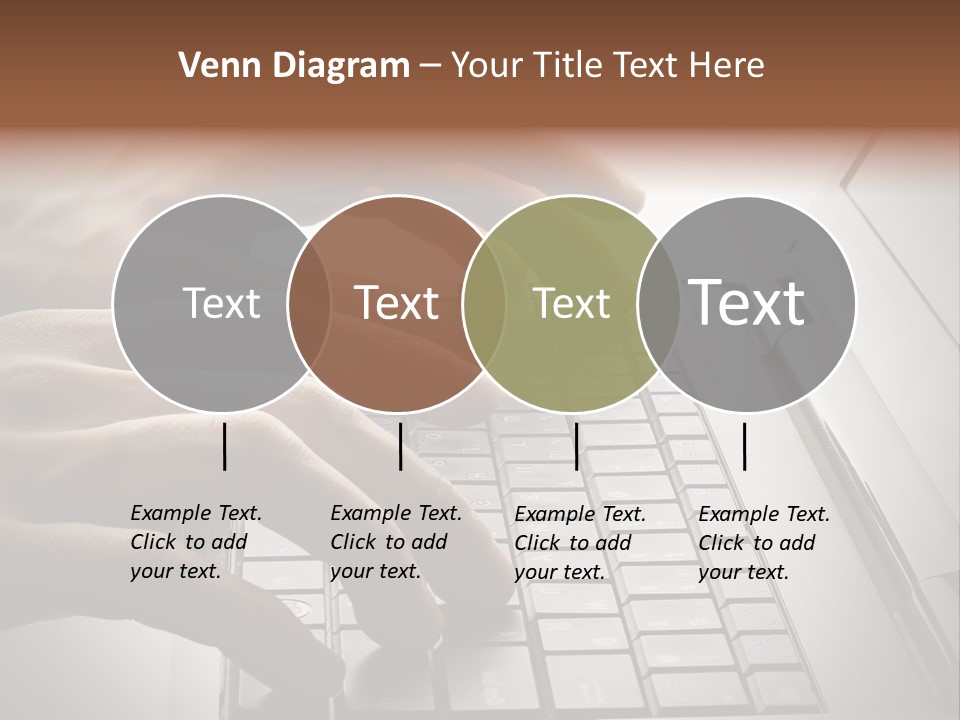 A Person Typing On A Laptop With Their Hands PowerPoint Template