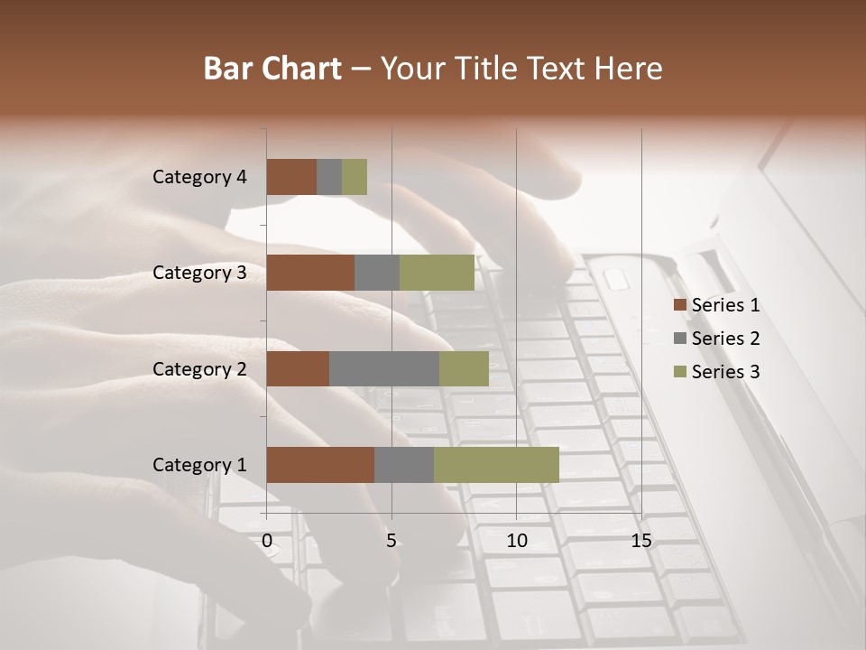 A Person Typing On A Laptop With Their Hands PowerPoint Template
