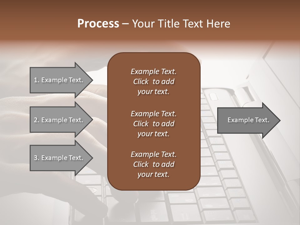 A Person Typing On A Laptop With Their Hands PowerPoint Template