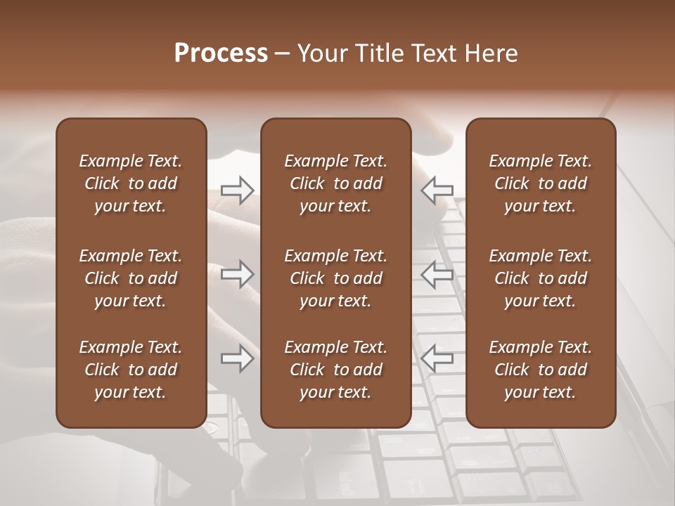 A Person Typing On A Laptop With Their Hands PowerPoint Template
