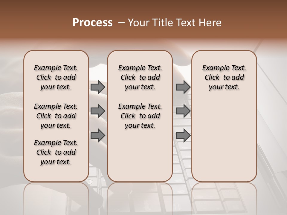 A Person Typing On A Laptop With Their Hands PowerPoint Template