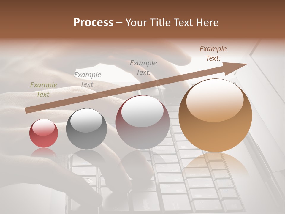 A Person Typing On A Laptop With Their Hands PowerPoint Template