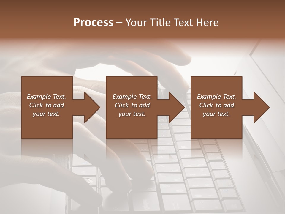 A Person Typing On A Laptop With Their Hands PowerPoint Template