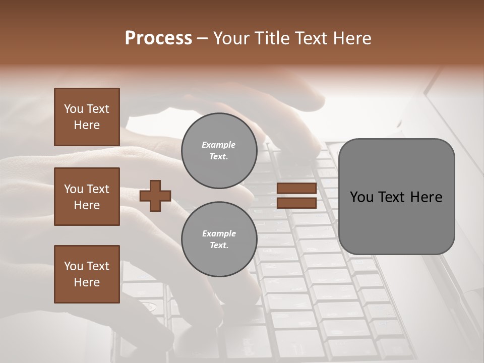 A Person Typing On A Laptop With Their Hands PowerPoint Template