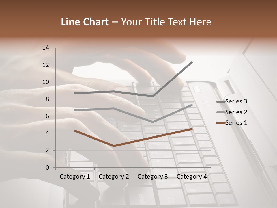 A Person Typing On A Laptop With Their Hands PowerPoint Template