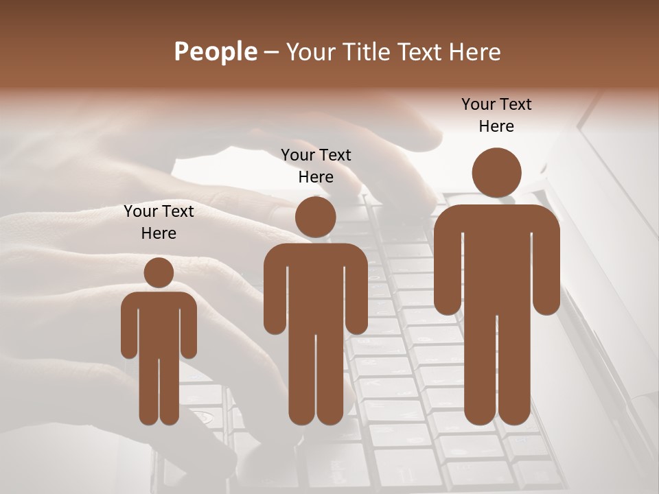 A Person Typing On A Laptop With Their Hands PowerPoint Template