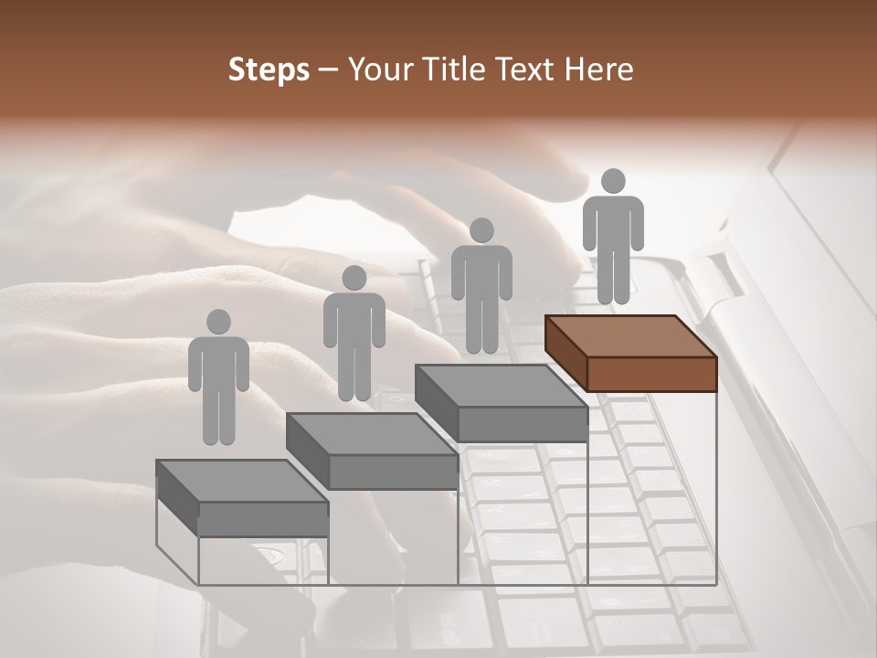 A Person Typing On A Laptop With Their Hands PowerPoint Template