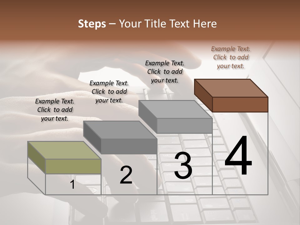 A Person Typing On A Laptop With Their Hands PowerPoint Template