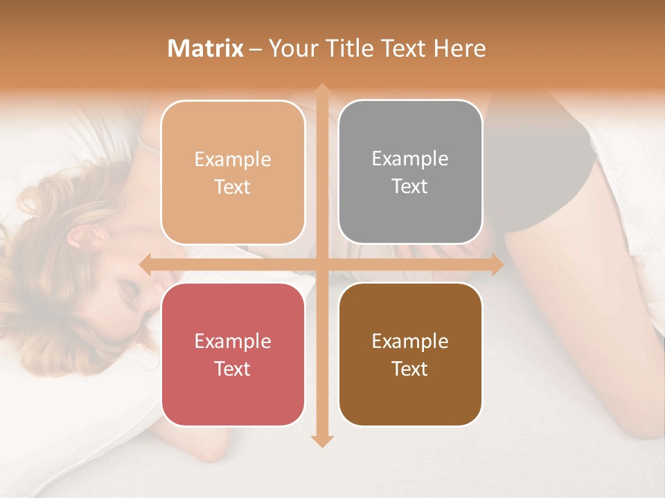 A Woman Laying On A Bed With Her Stomach Exposed PowerPoint Template