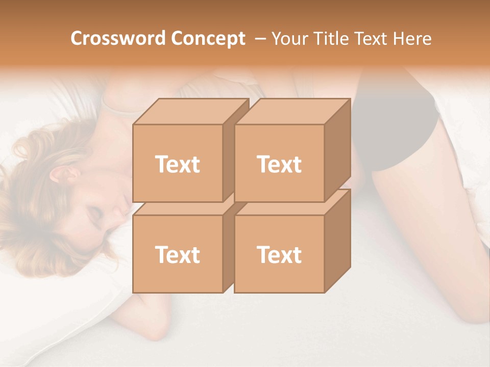 A Woman Laying On A Bed With Her Stomach Exposed PowerPoint Template