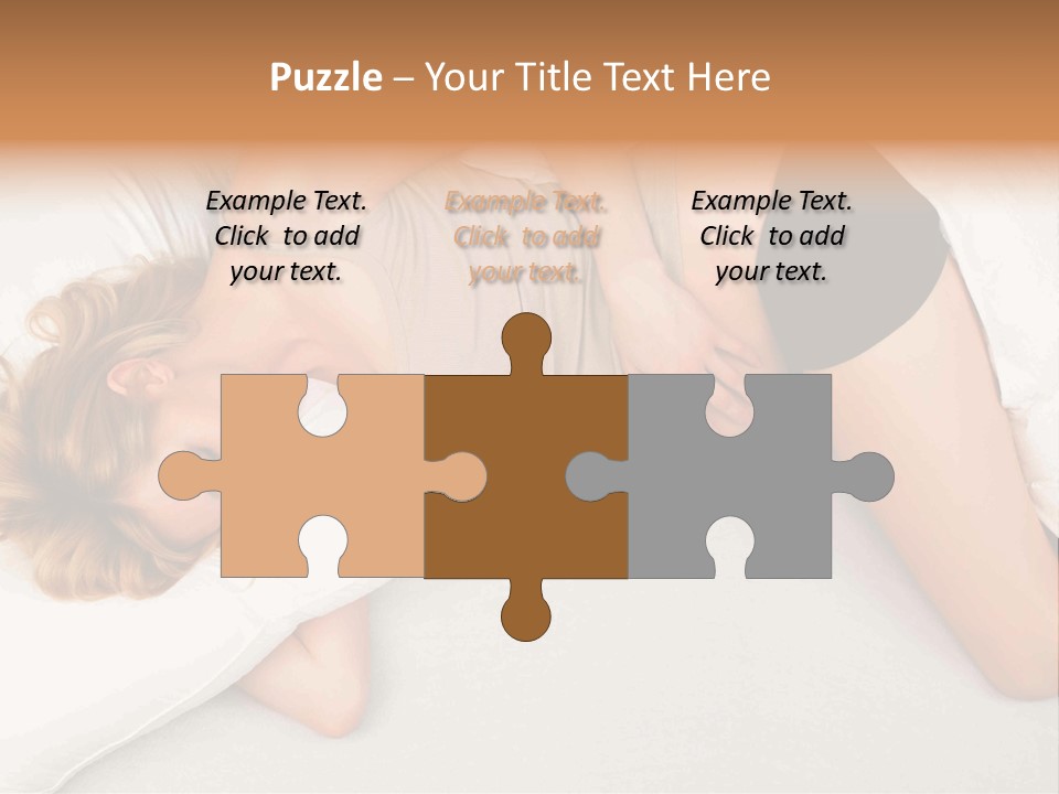 A Woman Laying On A Bed With Her Stomach Exposed PowerPoint Template