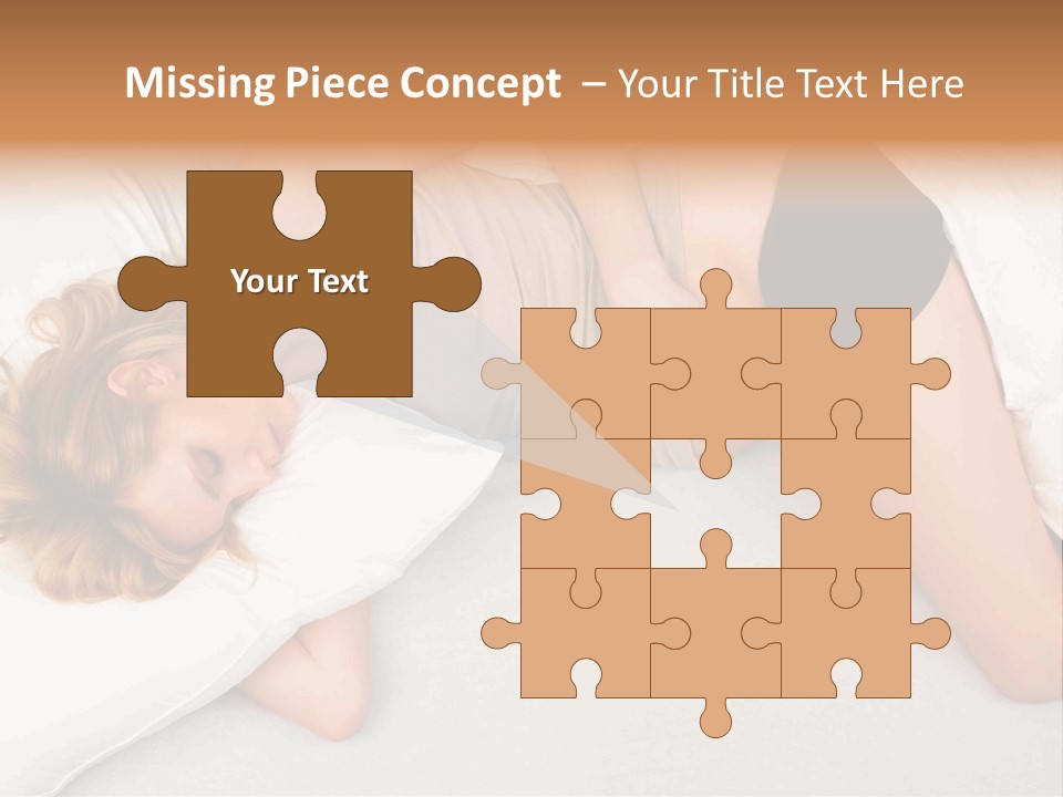 A Woman Laying On A Bed With Her Stomach Exposed PowerPoint Template