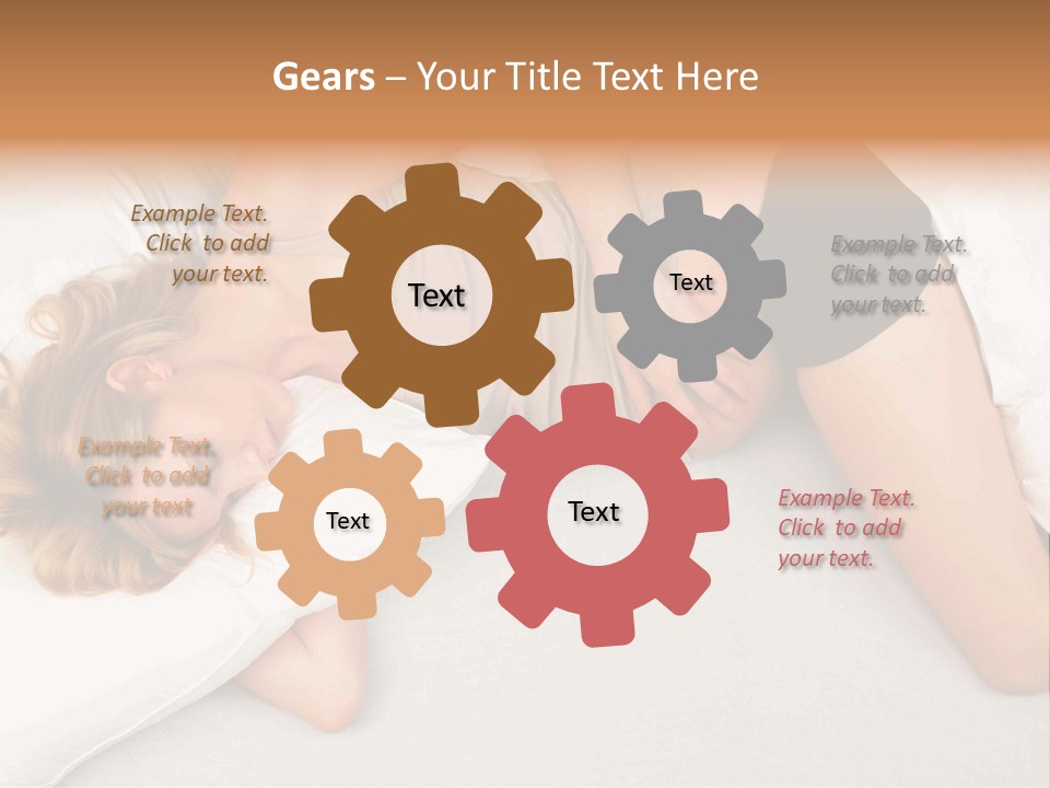 A Woman Laying On A Bed With Her Stomach Exposed PowerPoint Template