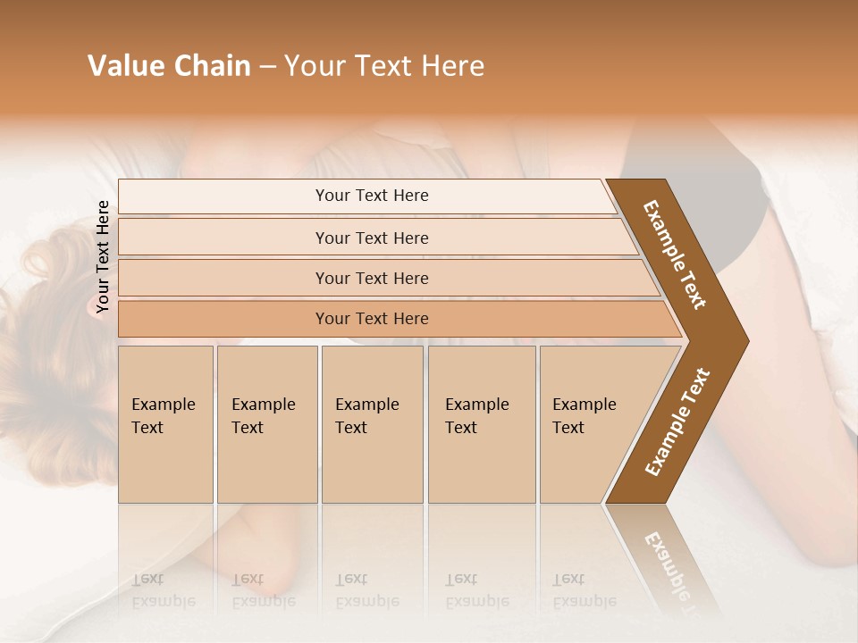 A Woman Laying On A Bed With Her Stomach Exposed PowerPoint Template