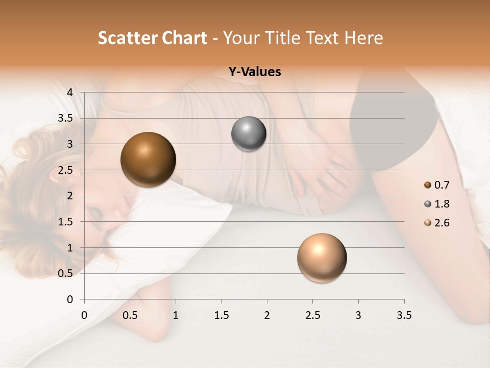 A Woman Laying On A Bed With Her Stomach Exposed PowerPoint Template