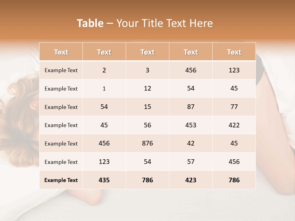 A Woman Laying On A Bed With Her Stomach Exposed PowerPoint Template