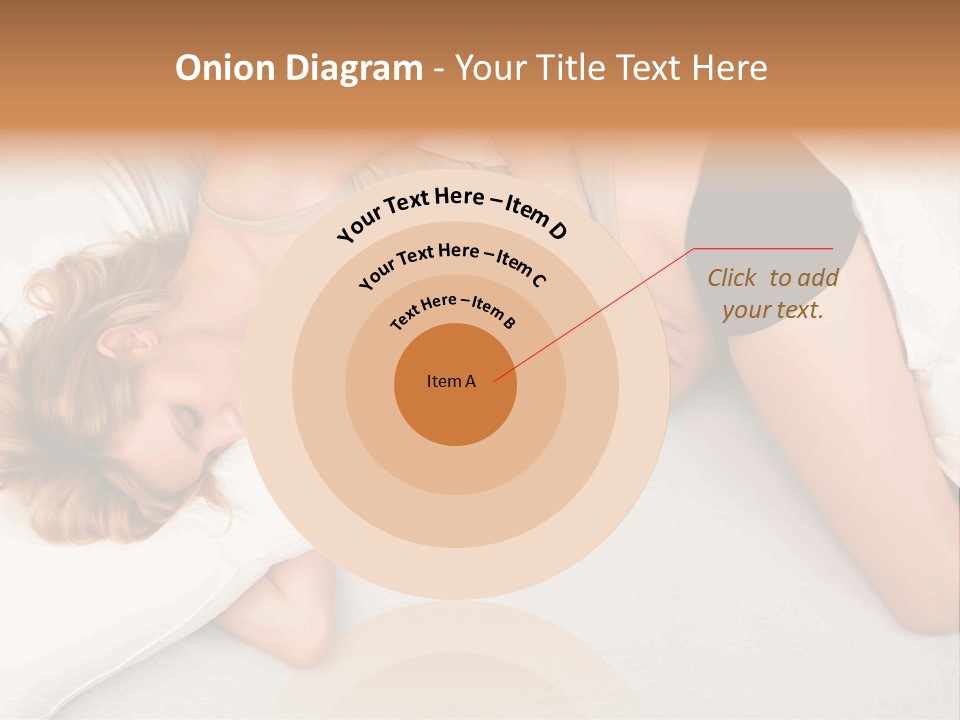 A Woman Laying On A Bed With Her Stomach Exposed PowerPoint Template
