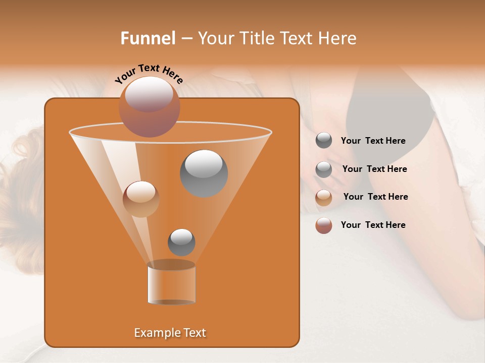 A Woman Laying On A Bed With Her Stomach Exposed PowerPoint Template