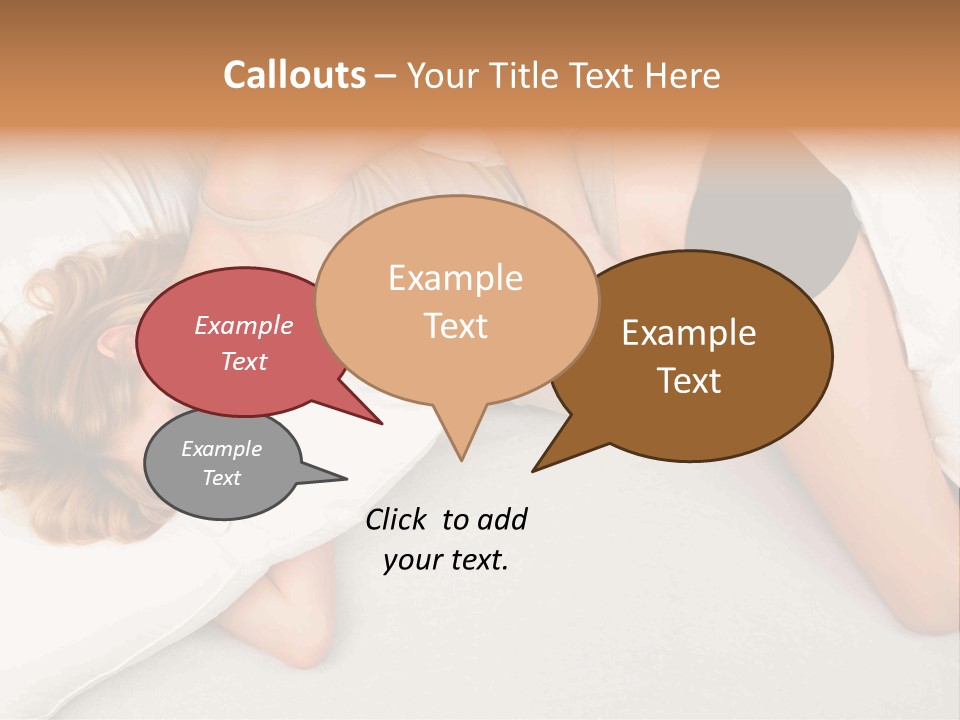 A Woman Laying On A Bed With Her Stomach Exposed PowerPoint Template
