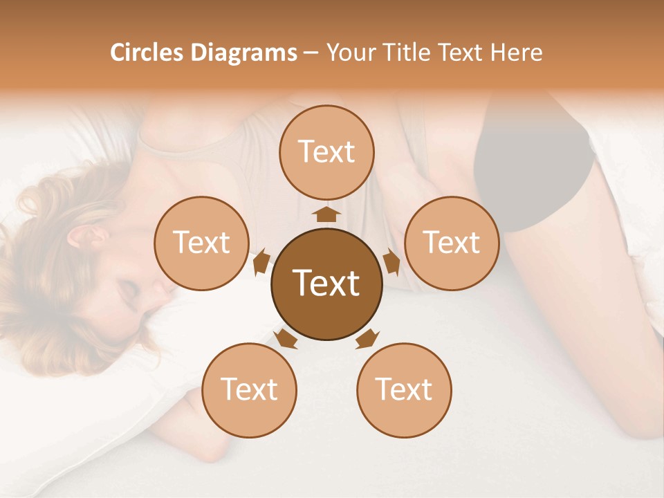 A Woman Laying On A Bed With Her Stomach Exposed PowerPoint Template