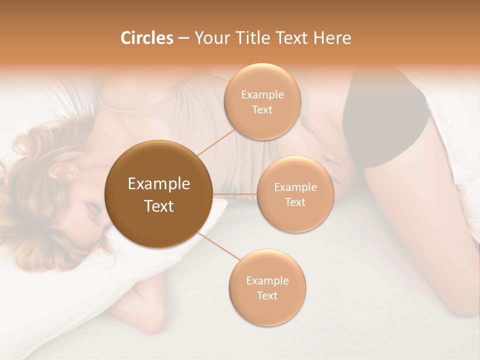 A Woman Laying On A Bed With Her Stomach Exposed PowerPoint Template