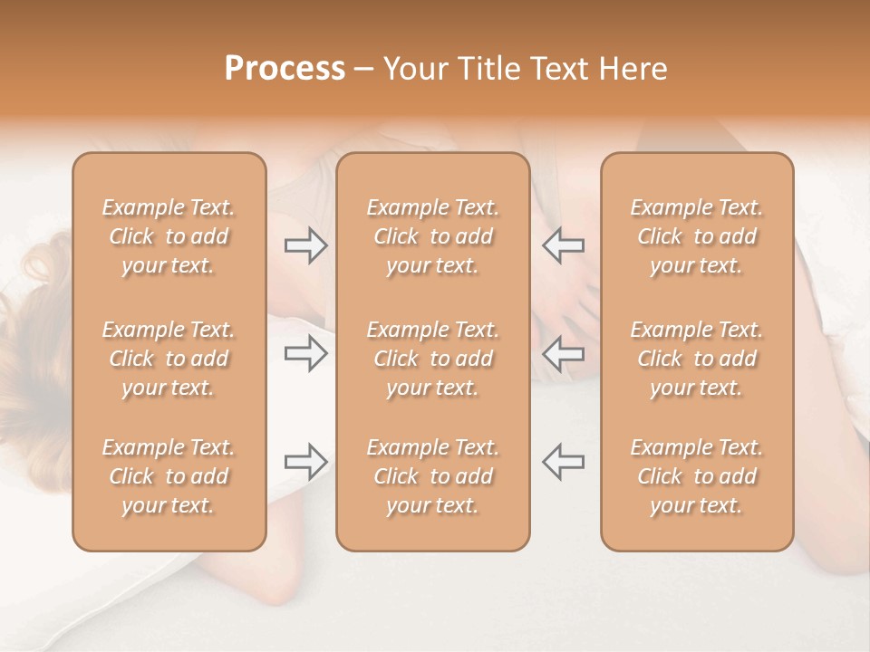 A Woman Laying On A Bed With Her Stomach Exposed PowerPoint Template