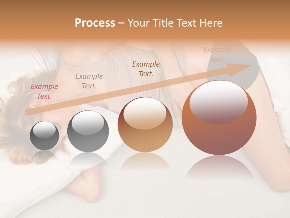 A Woman Laying On A Bed With Her Stomach Exposed PowerPoint Template